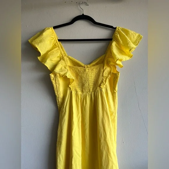 FARM Rio Yellow Midi Dress - Picture 5 of 13